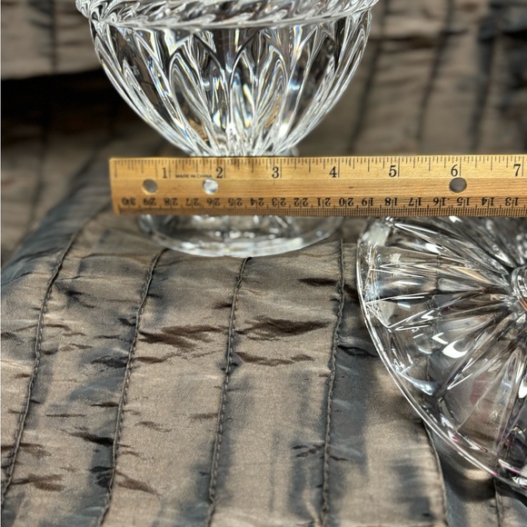 VTG CRISTAL d'ARQUES France Carthage Crystal Compote Candy Bowl W/ Lid Mint Cond - Picture 7 of 12